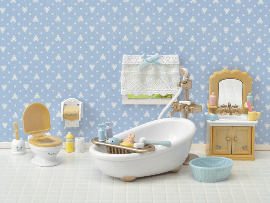 Sylvanian Families Country Bathroom Set - Free Gift