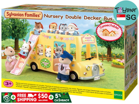Sylvanian Families Nursery Double Decker Bus - Free Gift