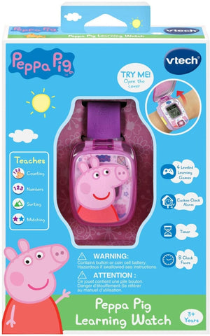 Vtech Peppa Pig Learning Watch - Purple