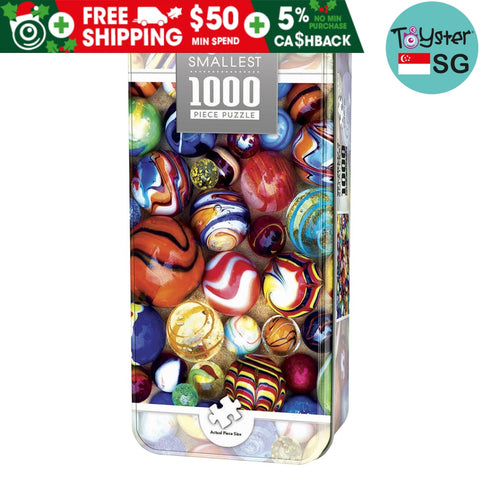 Worlds Smallest All My Marbles- 1000 Piece Tin Box Jigsaw Puzzle Masterpieces