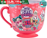 Zuru Itty Bitty Prettys Tea Party - Teacup Dolls Playset With Over 25 Surprises!